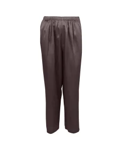 Lady Avenue Pyjamas/ Loungewear<190 COFFEE BEAN - Silk Woven Basic Pyjamas