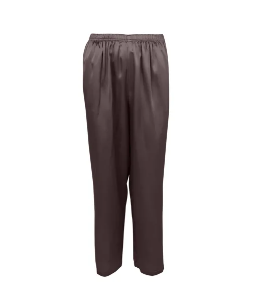 Lady Avenue Pyjamas/ Loungewear<190 COFFEE BEAN - Silk Woven Basic Pyjamas