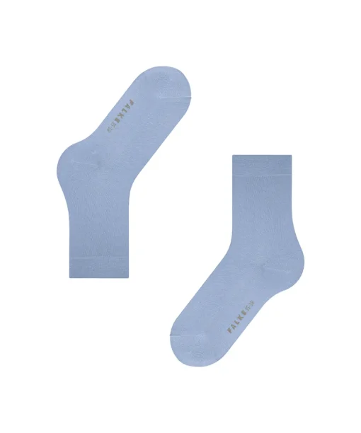 Falke Ankelstrømper/ Sokker<6290 CRYSTAL BL - Cotton Touch SO Socks