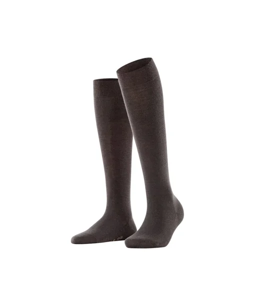 Falke Knæstrømper<5239 DARK BROWN - Softmerino KH Socks