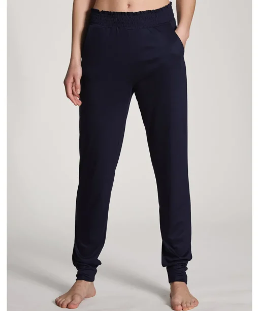 Calida Shorts/ Loungepants<339 DARK LAPIS BLUE - Circular Sleep (100% Nature Sl Pants