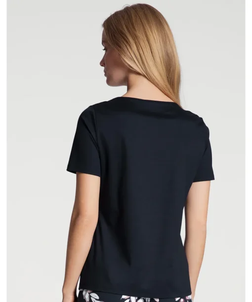 Calida Top/ Loungeshirt/ Pyjamas|Pyjamas/ Loungewear<339 DARK LAPIS BLUE - Favourites Dreams Shirt Short-Sleeve