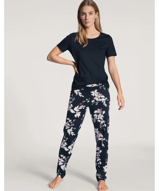 Calida Top/ Loungeshirt/ Pyjamas|Pyjamas/ Loungewear<339 DARK LAPIS BLUE - Favourites Dreams Shirt Short-Sleeve