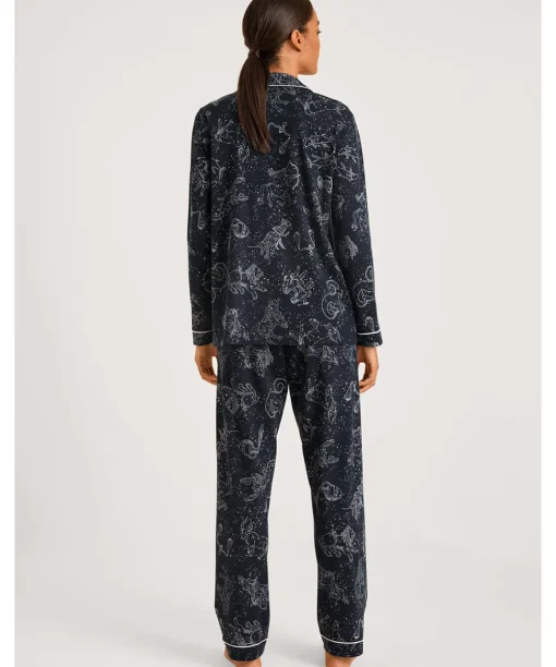 Calida Top/ Loungeshirt/ Pyjamas<339 DARK LAPIS BLUE - Winter Dreams Pyjamas