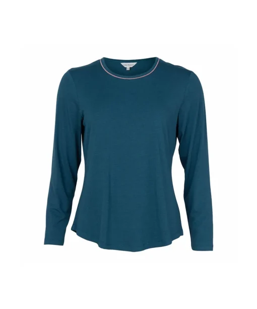 Lady Avenue Top/ Loungeshirt/ Pyjamas<180 DARK PETROL - LA - Bamboo Homewear Bamboo Long Sleeve Pyjamas