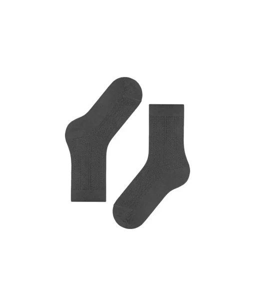 Falke Ankelstrømper/ Sokker<3093 DARK ROCK - Needlepoint SO Socks