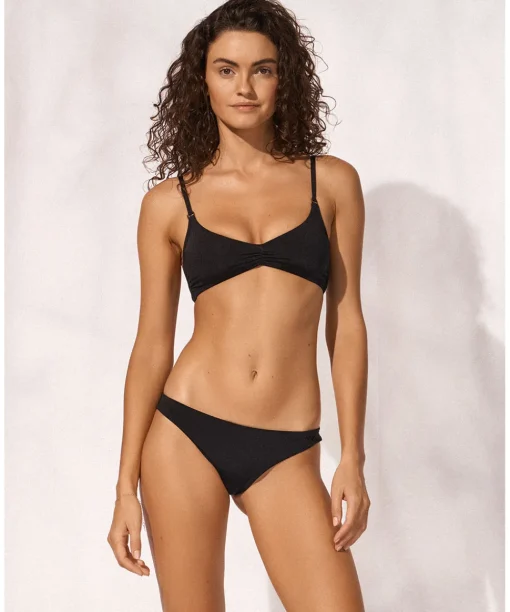 Maryan Mehlhorn Bikinier<909 DEEP BLACK - Watercult Shimmering Solids Bikini Bottoms