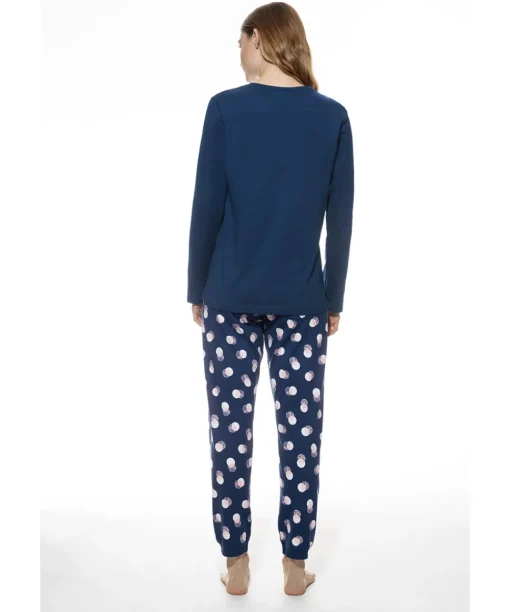 Mey Top/ Loungeshirt/ Pyjamas<1118 DEEP MARINE - Night Pyjama 7/8 Length, Long Sleeve