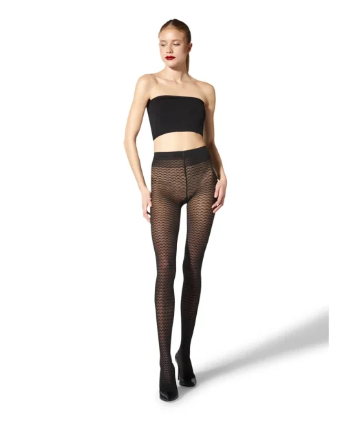 Wolford Strømpebukser/ Leggings<5722 DEEP NIGHT - Graphic Pattern Strømpebukser/Leggings