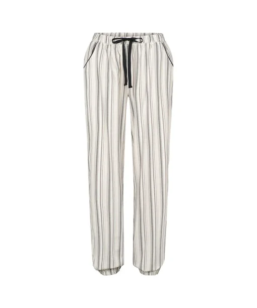 Lady Avenue Pyjamas/ Loungewear<1065 DEER/ROSE STRIPES - Bamboo Bamboo Flannel Pyjamas