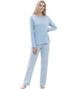 Mey Top/ Loungeshirt/ Pyjamas<309 DREAM BLUE - Emelie Pyjama