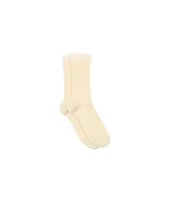 Mp Denmark Ankelstrømper/ Sokker<4109 ECRU - Rib Socks Fine Cotton