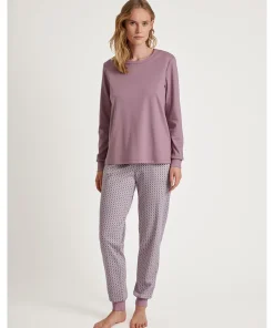Calida Top/ Loungeshirt/ Pyjamas<342 ELDERBERRY - Favourites Element Shirt Long-Sleeve