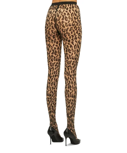 Wolford Strømpebukser/ Leggings<8641 FAIRLY LIGHT/BLACK - Leo Strømpebukser/Leggings