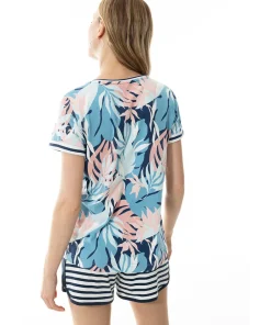 Mey Top/ Loungeshirt/ Pyjamas<899 FROST BLUE - Daisy T-shirt