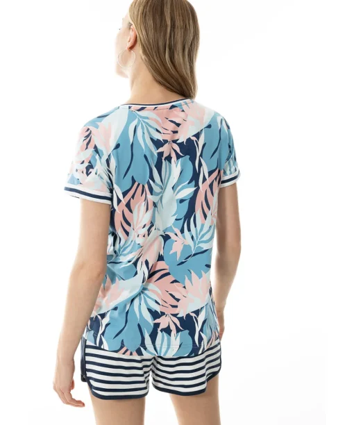 Mey Top/ Loungeshirt/ Pyjamas<899 FROST BLUE - Daisy T-shirt