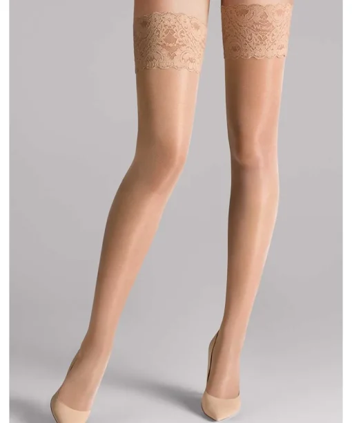 Wolford Selvsiddende/ Overknee<4365 GOBI - Satin Touch 20 Selvsiddende/over knee strømpe