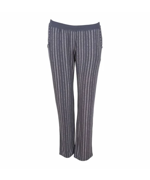 Lady Avenue Top/ Loungeshirt/ Pyjamas<1036 GRAPHITE/ROSE - Bamboo Homewear Long Sleeve Pyjamas