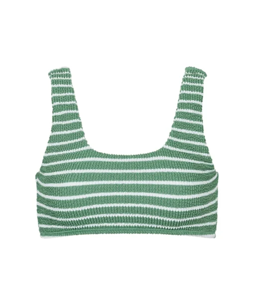 Missya Bikinier<023 GREEN/WHITE - Tulum Top Bikinioverdele