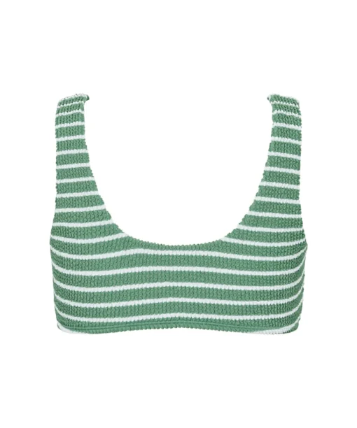 Missya Bikinier<023 GREEN/WHITE - Tulum Top Bikinioverdele