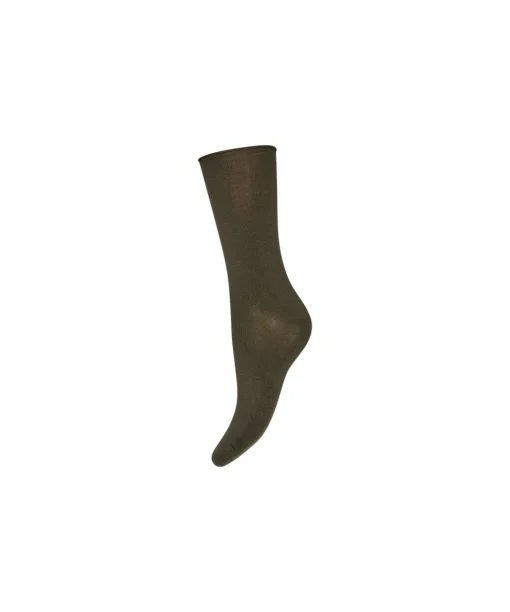 Decoy Ankelstrømper/ Sokker<62 GRØN - Fine Knit Bambus Ankel Sock