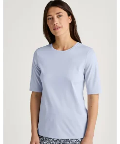 Calida Top/ Loungeshirt/ Pyjamas<470 HARMONY BLUE - Favourites Sleep Shirt Short-Sleeve