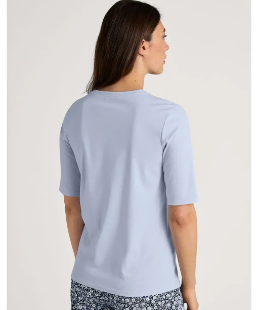 Calida Top/ Loungeshirt/ Pyjamas<470 HARMONY BLUE - Favourites Sleep Shirt Short-Sleeve