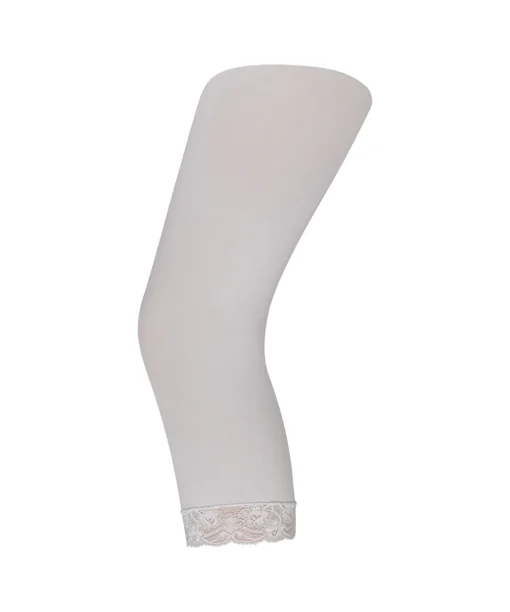 Decoy Strømpebukser/ Leggings<1200 HVID - Capri W/Lace 60 Den. 3D