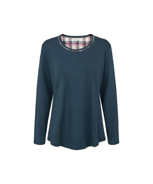 Lady Avenue Pyjamas/ Loungewear<355 INDIGO - Cotton Cotton Flannel Pyjamas