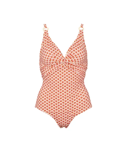 Missya Badedragter<371 IVORY W ROSE - Lucca Swimsuit