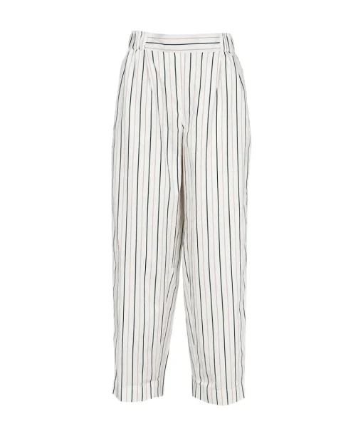 Missya Shorts/ Loungepants<018 IVORY W STRIPES - Maddie Night Pant