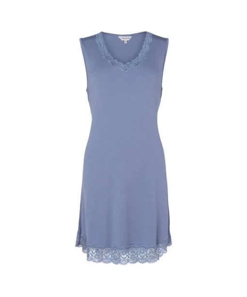 Lady Avenue Natkjoler/ Underkjoler/ Chemiser<153 LIGHT DENIM - Bamboo Homewear Sleeveless Nightdress