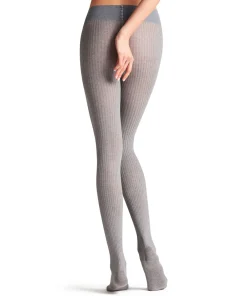 Falke Strømpebukser/ Leggings<3390 LIGHT GREYMEL. - Family Rib TI Tights
