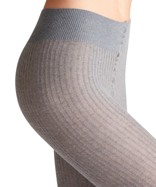 Falke Strømpebukser/ Leggings<3390 LIGHT GREYMEL. - Family Rib TI Tights