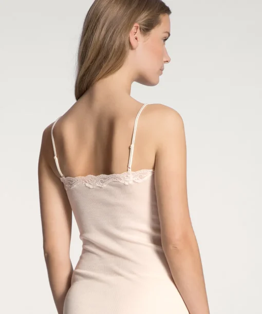 Calida Undertøj<090 LIGHT IVORY - Richesse Lace Spaghetti top