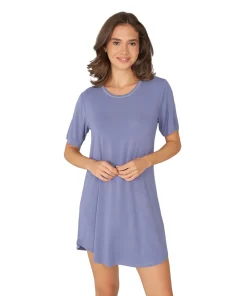 Lady Avenue Natskjorter/ Big Shirts<178 MARLIN BLUE - Bamboo Bigshirt