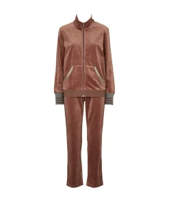 Missya Hjemmedragt/ Heldragt|Pyjamas/ Loungewear<034 MARRON BROWN - Alice Velvet Set