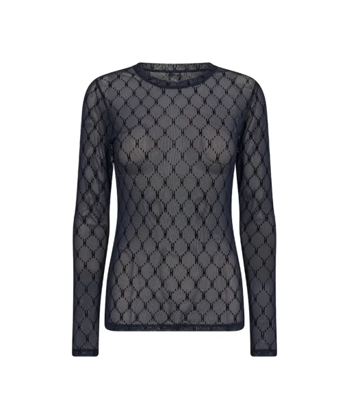 Hype The Detail Top/ Loungeshirt/ Pyjamas|Undertøj<49 NAVY - Mesh Top