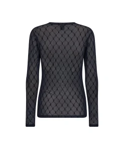 Hype The Detail Top/ Loungeshirt/ Pyjamas|Undertøj<49 NAVY - Mesh Top