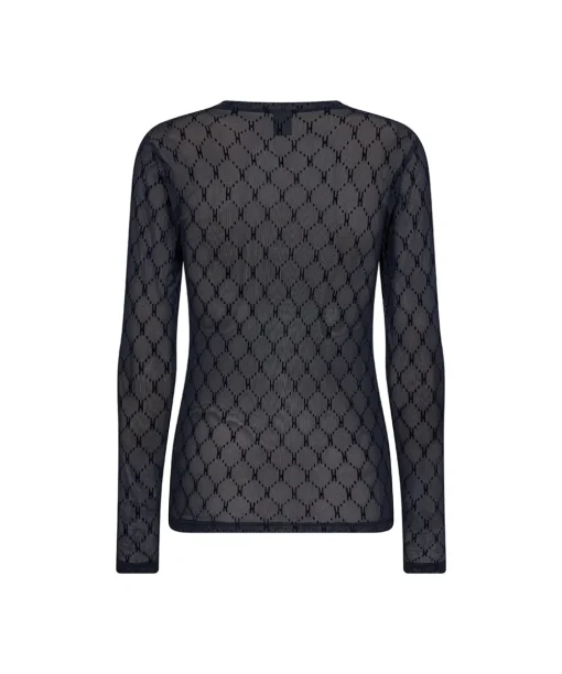 Hype The Detail Top/ Loungeshirt/ Pyjamas|Undertøj<49 NAVY - Mesh Top