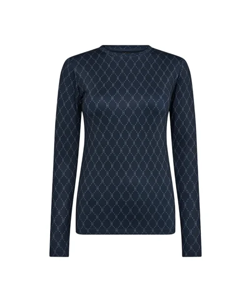 Hype The Detail Top/ Loungeshirt/ Pyjamas|Undertøj<42 NAVY - Printed Blouse