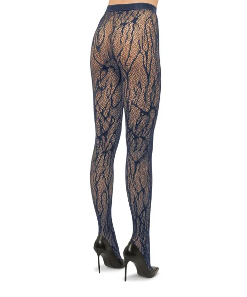 Wolford Strømpebukser/ Leggings<5452 NAVY - Snake Lace Tights