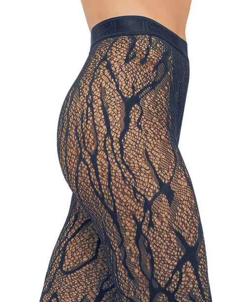 Wolford Strømpebukser/ Leggings<5452 NAVY - Snake Lace Tights