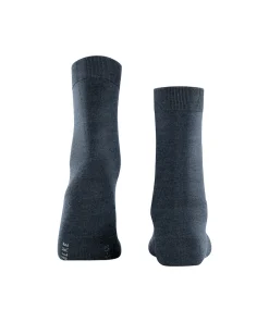 Falke Ankelstrømper/ Sokker<6127 NAVY MEL. - ClimaWool SO Socks