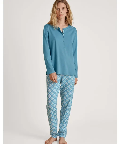 Calida Pyjamas/ Loungewear<375 NIAGRA BLUE - Daylight Dreams Pyjamas