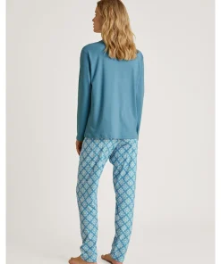 Calida Pyjamas/ Loungewear<375 NIAGRA BLUE - Daylight Dreams Pyjamas