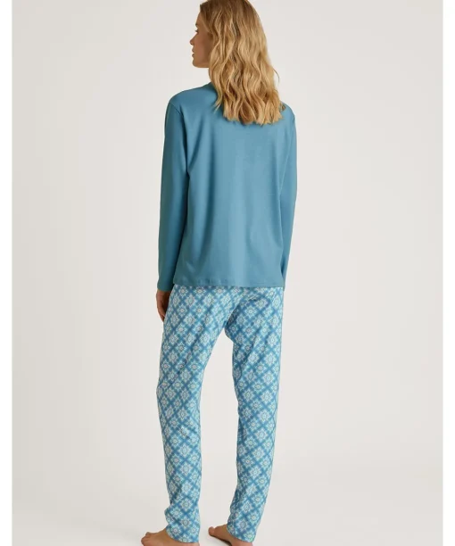 Calida Pyjamas/ Loungewear<375 NIAGRA BLUE - Daylight Dreams Pyjamas