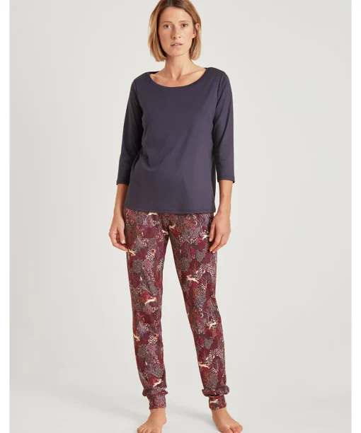 Calida Undertøj<338 NIGHTSHADE - Favourites Butterfly Shirt 3/4 sleeve