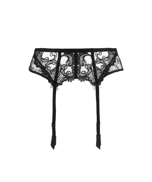 Lise Charmel Tilbehør<0005 NO/NOIR - Dressing Floral Suspender Belt