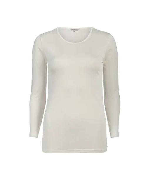 Lady Avenue Undertøj<00 OFF-WHITE - LA - Silk Jersey T
